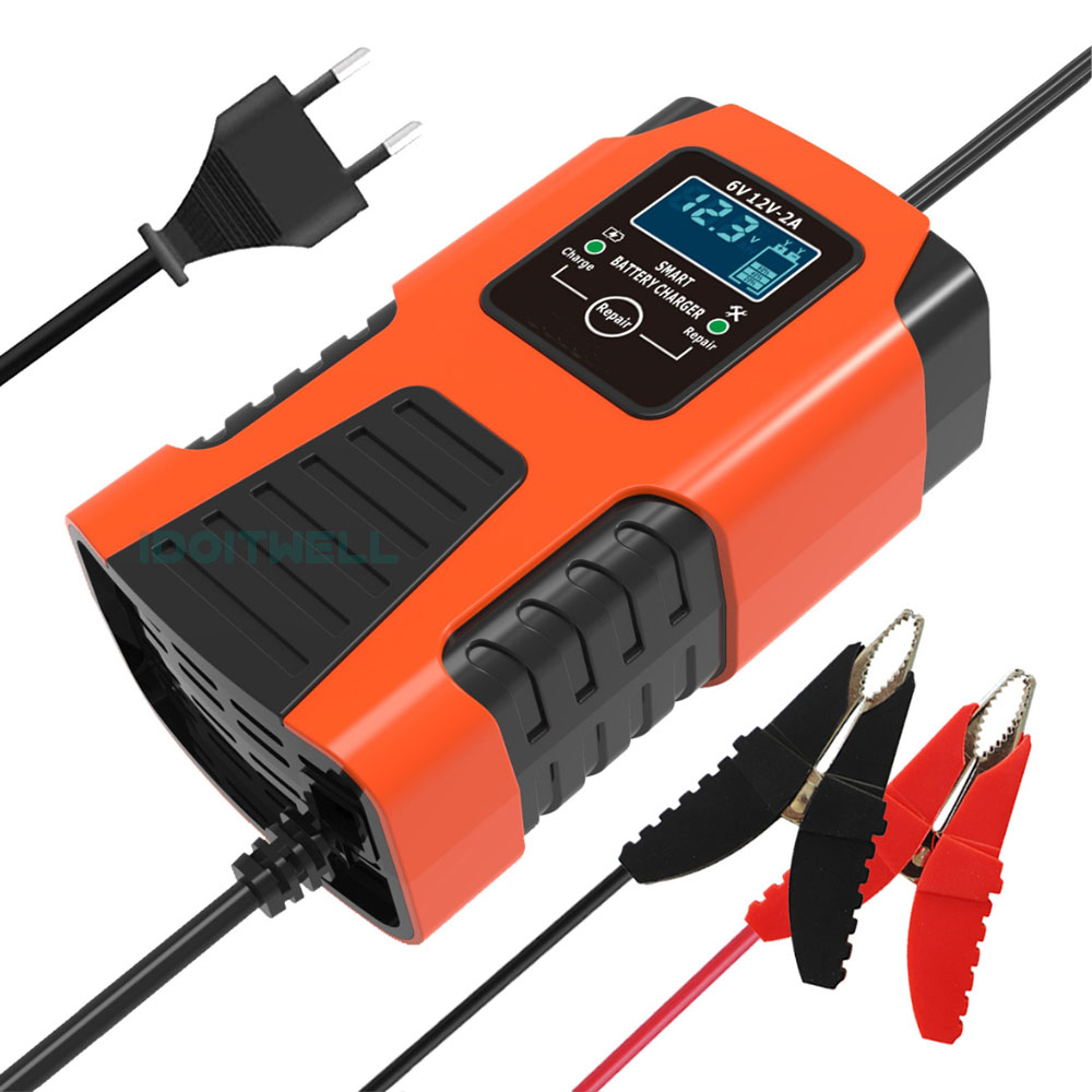 Universal Pulse Repair Car Battery Charger 6V 12V 2A  - Automatic Lead Acid Charger for Motorcycle & Toy Car Battery Charger