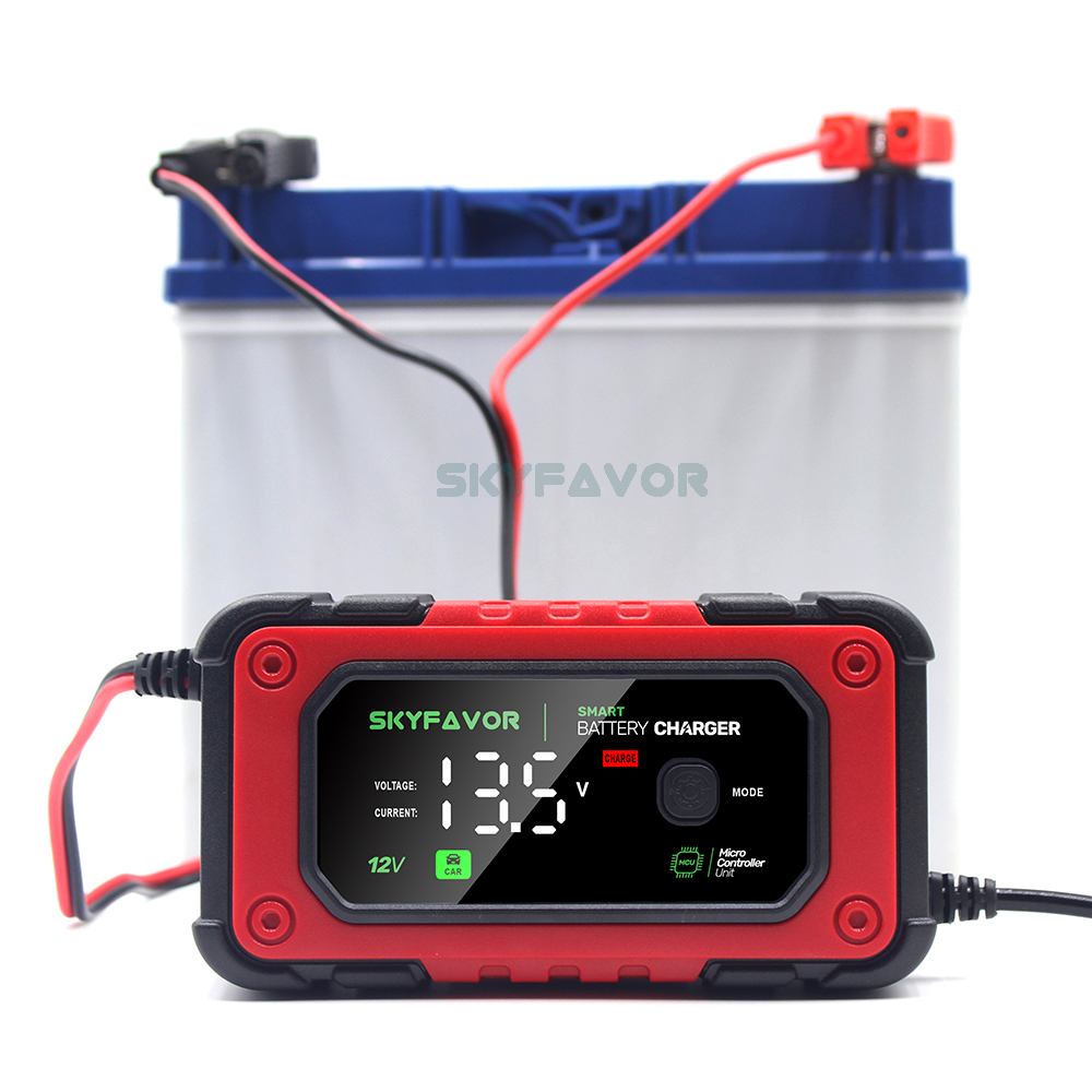 Wholesale Automatic 12v Battery Charger 12V 7A Smart Lifepo4 and Lead Acid Trickle Universal Fast Motorcycle Car Battery Charger