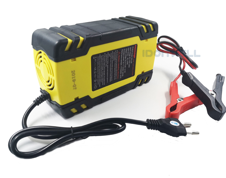 12v 24v Automatic Car Battery Charger AGM GEL WET Fast Charger 12V 8A 24V 4A Intelligent Pulse Repair Lead Acid Battery Charger