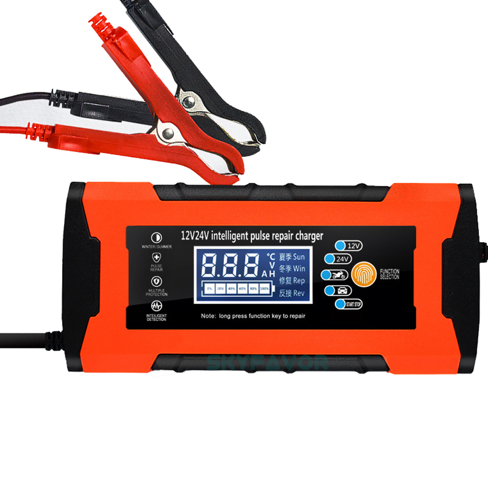 New Arrival Smart Automatic Car Battery Charger 12V 24V 5A Universal for Truck Car - Pulse Repair for Lead Acid Battery Charger