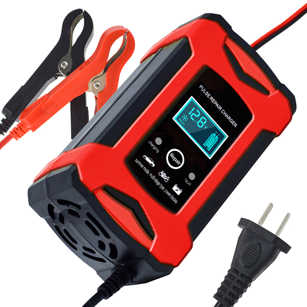 Trending Products 12V Lead Acid Battery Charger 12V 6A Automatic Pulse Repair Gel Agm Lead Acid Motorcycle Car Battery Charger