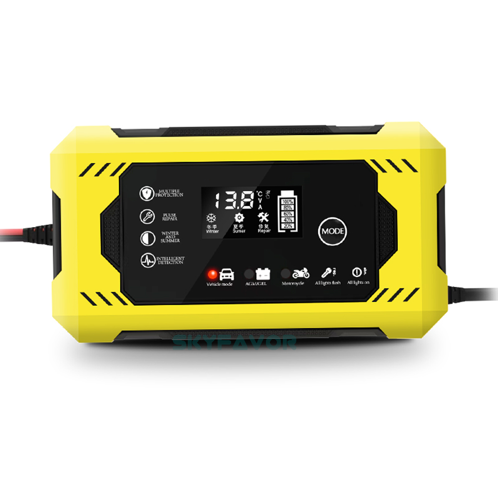 Best Selling Pulse Repair Battery Charger 12V 6A Automatic Fast Deep Cycle Gel Agm Lead Acid Car Battery Desulfator Charger