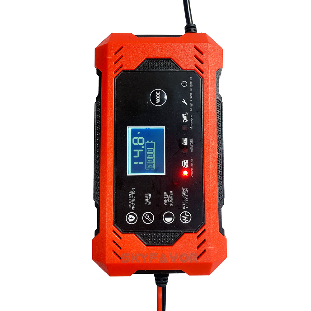 Best Selling Pulse Repair Battery Charger 12V 6A Automatic Fast Deep Cycle Gel Agm Lead Acid Car Battery Desulfator Charger