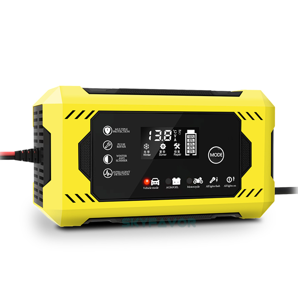 Best Selling Pulse Repair Battery Charger 12V 6A Automatic Fast Deep Cycle Gel Agm Lead Acid Car Battery Desulfator Charger