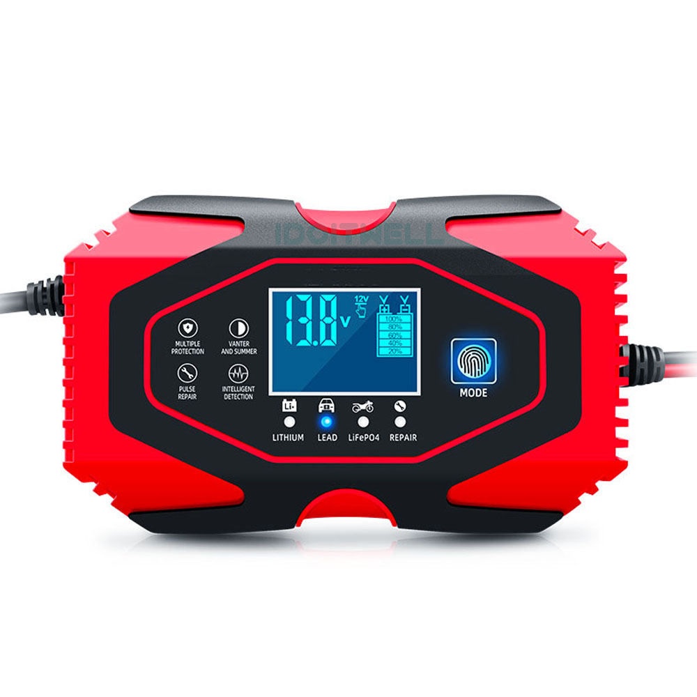 Automatic Truck Car Battery Charger 12V 6A 24V 3A Universal 7-stages Pulse Repair 12V/24V Dry Wet Lead Acid Batteries Charger