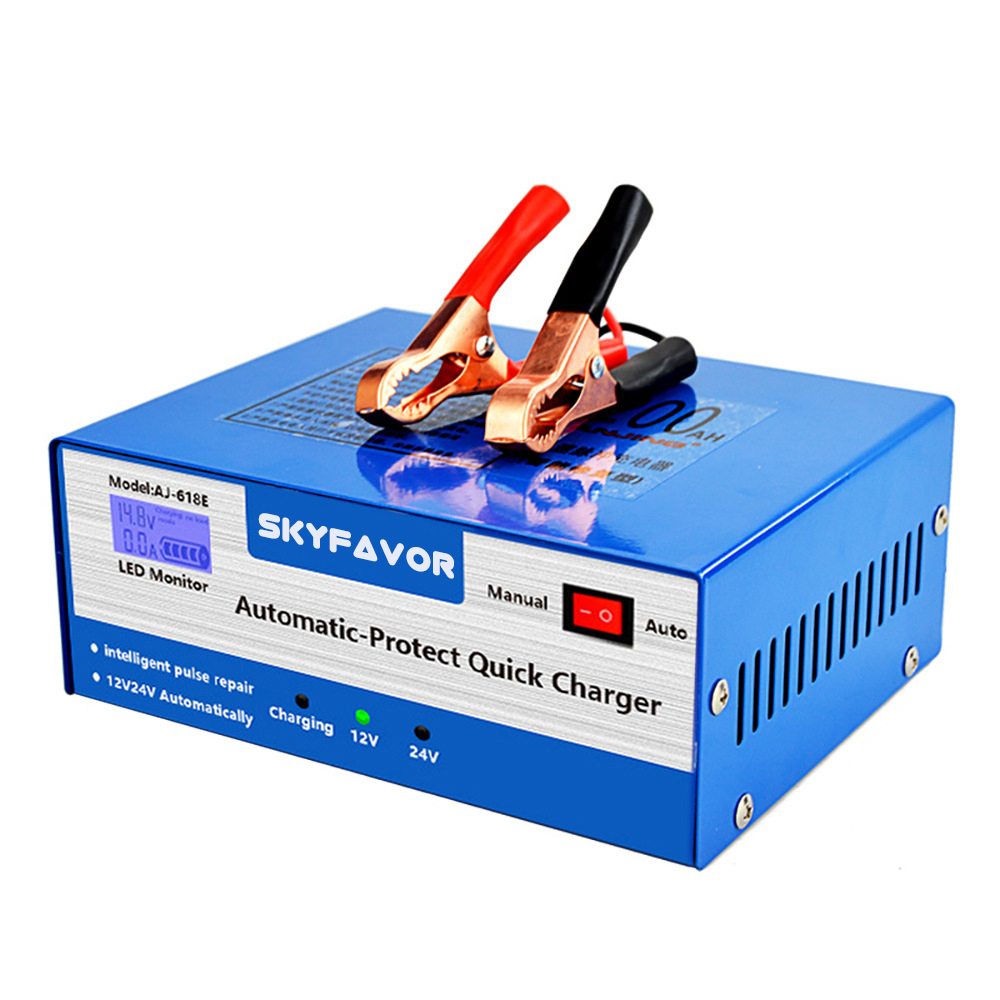 Automatic Universal 12V 24V Battery Charger Car Truck 12V 10A 24V 5A Full Self-stop Motorcycle Boat Marine Battery Charger
