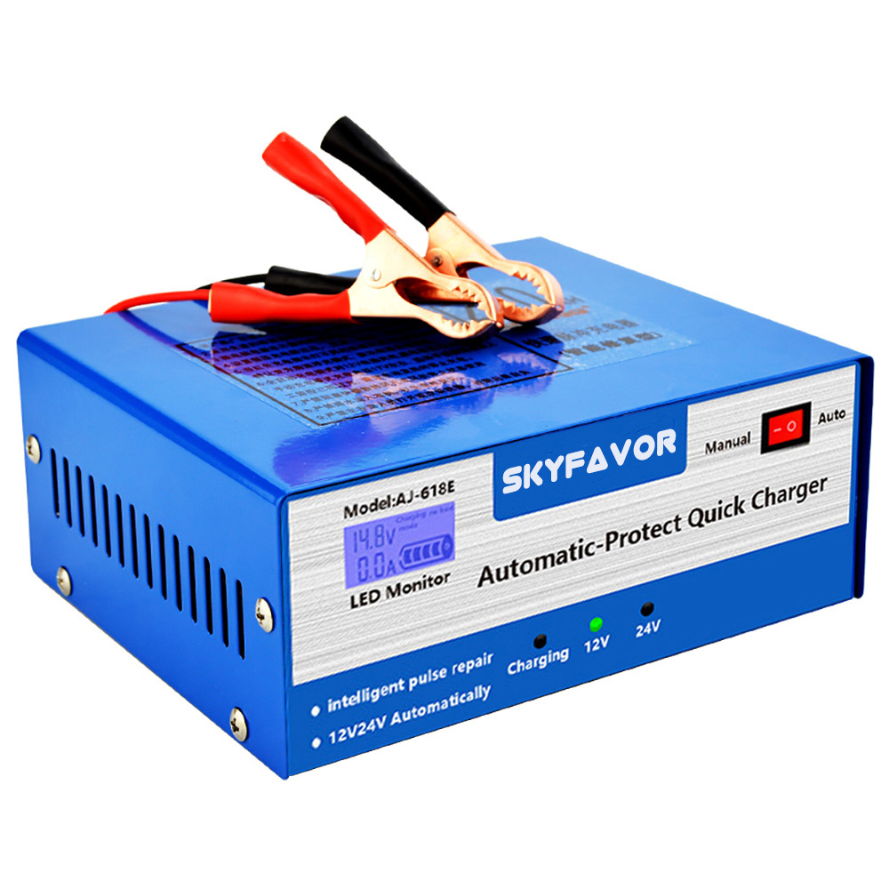 Automatic Universal 12V 24V Battery Charger Car Truck 12V 10A 24V 5A Full Self-stop Motorcycle Boat Marine Battery Charger