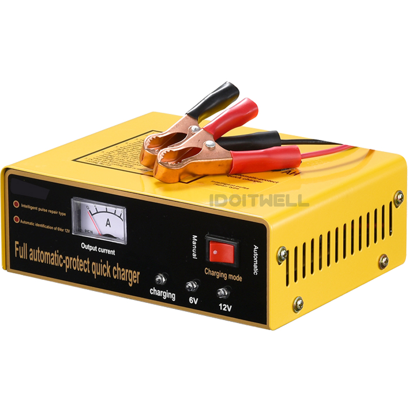 Automatic Fast 12V 6V Battery Charger 6V 5A 12V 8.5A Maintenance-free Lead Acid Battery Charger for Car Motorcycle Scooter