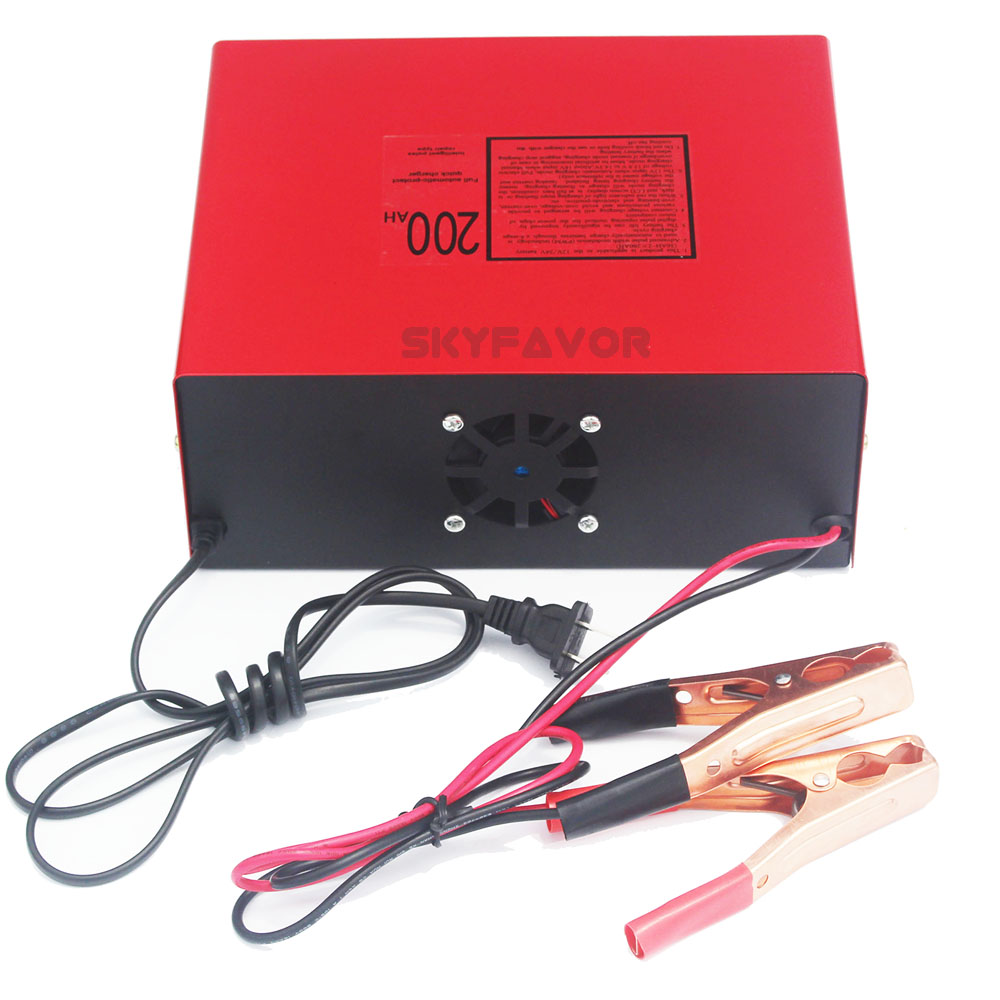 Universal 12V 24V Lead Acid Battery Charger 12V 23A 24V 18A LCD Display Current Adjustable Lead Acid Gel Solar Battery Charger