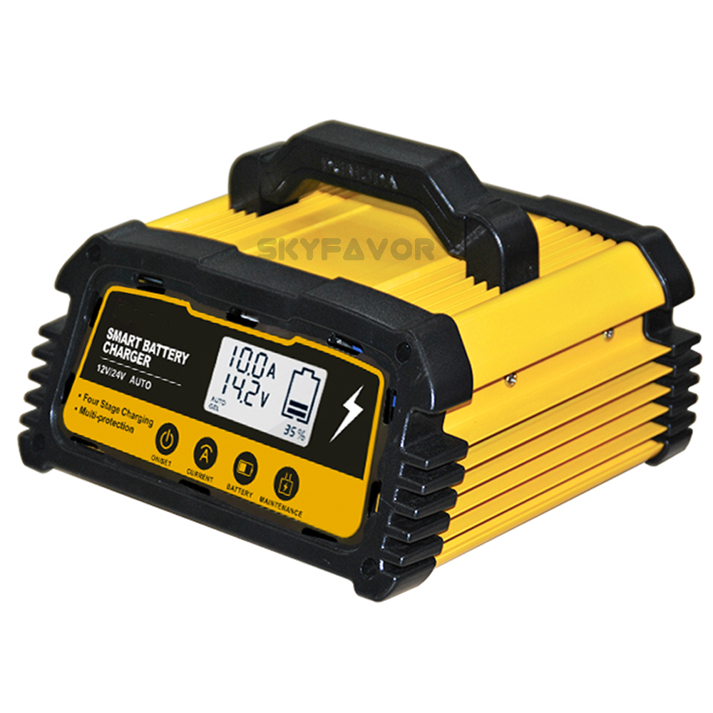 Automatic Motorcycle Car Battery Repair Charger 12V 6A 8A 10A 24V 6A Smart Maintainer Trickle Charger for Lead Acid Battery