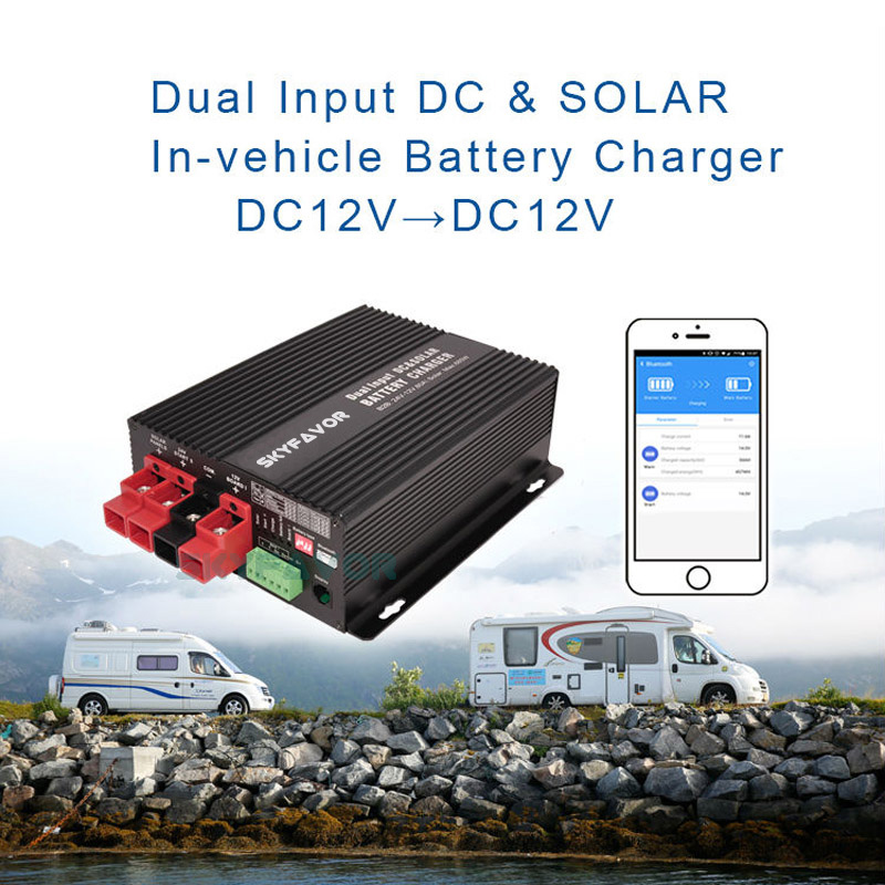 Multi-function 24V 12V DC to DC Charger 24V to 12V 60A B2B MPPT 50A Solar Battery Charger for 4WDs RVs Campers Trailers