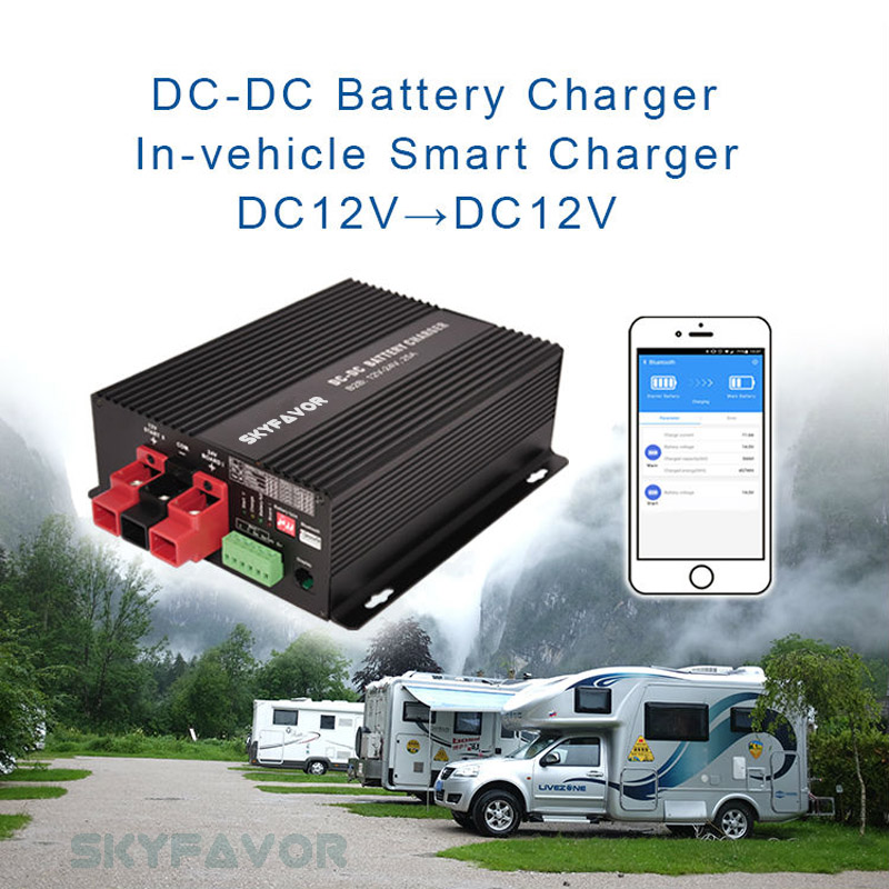 New Arrival DC to DC Charger 12V 30A Universal Automatic Fast Smart on Board Battery to Battery Charger 12V RV  Trailer Yacht