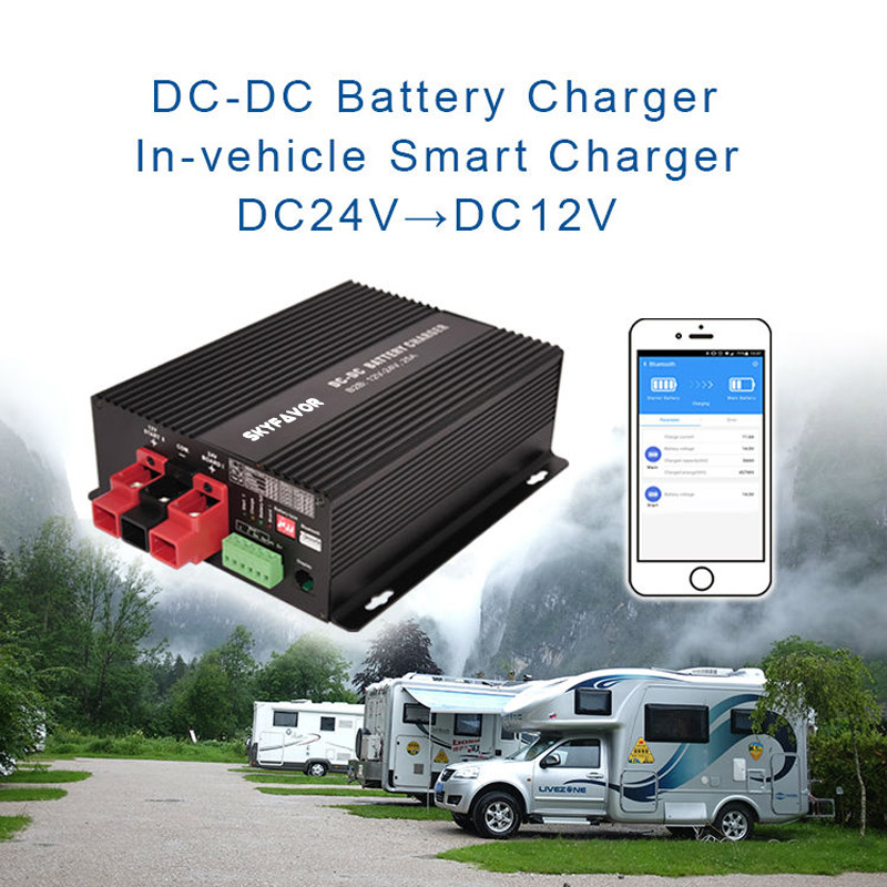 Hot Selling Dc-dc Charger 24V to 12V 60A Smart Automatic Lead Acid Battery to Battery Charger for  Camper Trailer Yacht 4WD RV
