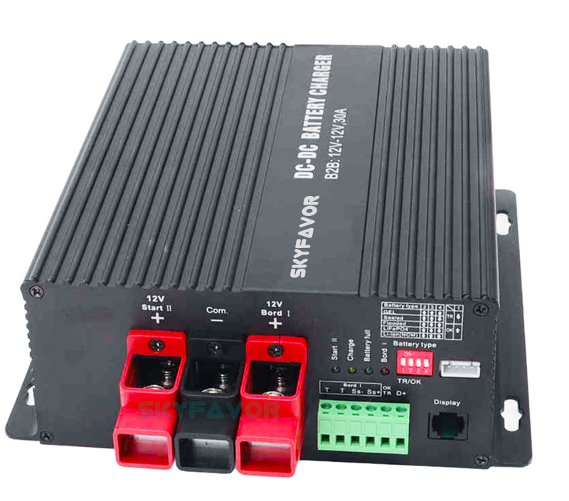 Best Seller Smart Dc-dc Charger 12V to 48V 16A Automatic Multi Function 4WD Camper Trailer Yacht RV Battery to Battery Charger