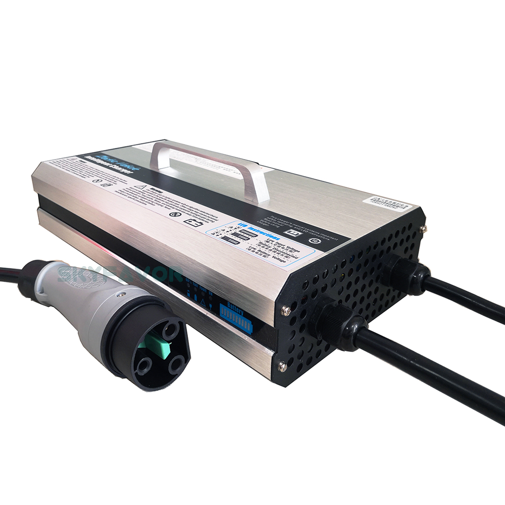 Automatic 72V Tour Bus Car Charger 72V 25A Smart Fast Maintenance Free Lead Acid Battery Charger for Golf Cart Electric Vehicle