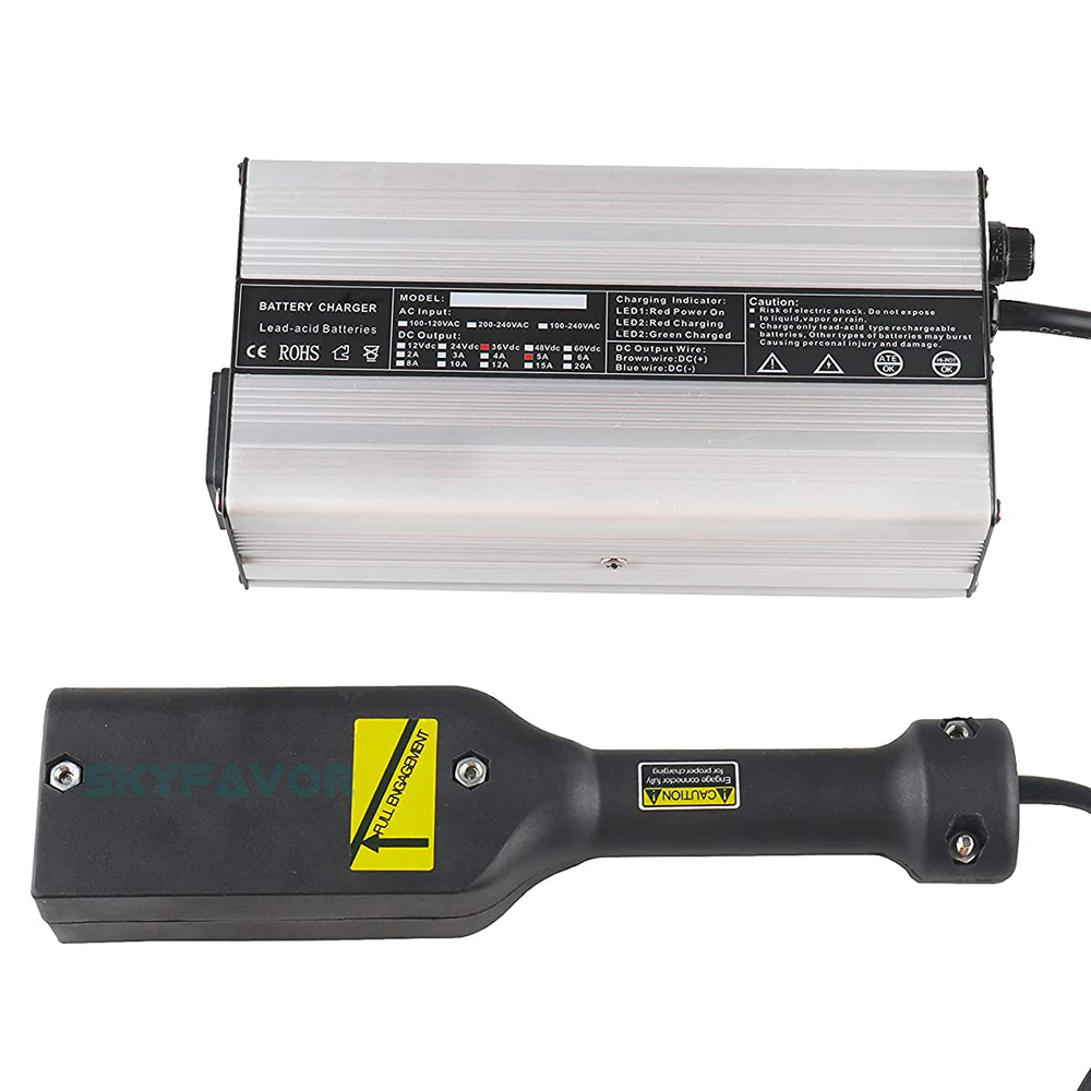 Professional Golf Cart 36V Battery Charger 36V 5A Lead Acid 36 Volt Battery Charger Replacement for EZGO TXT Medalist Golf Cart