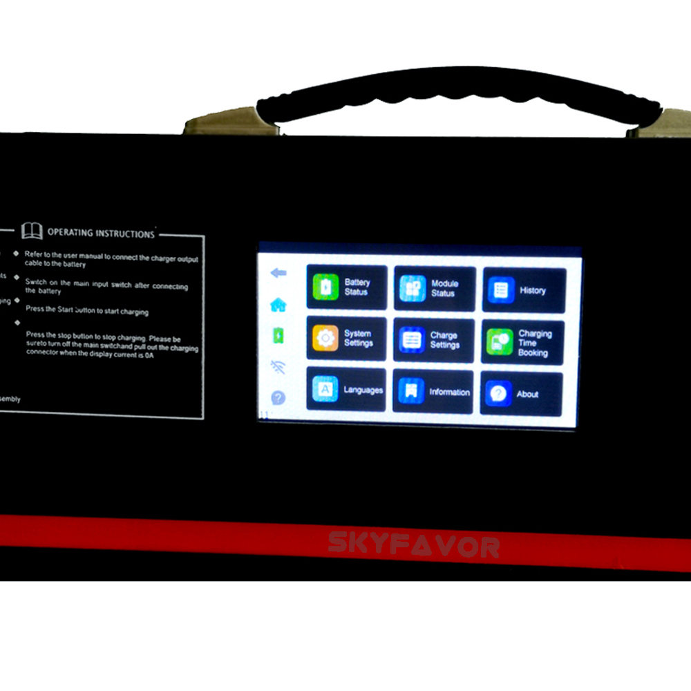 Professional 48V 50A Battery Pack Charger Customized Can Bus Control Fast 50A 48V Lifepo4 or Li-ION or Lead Acid Battery Charger