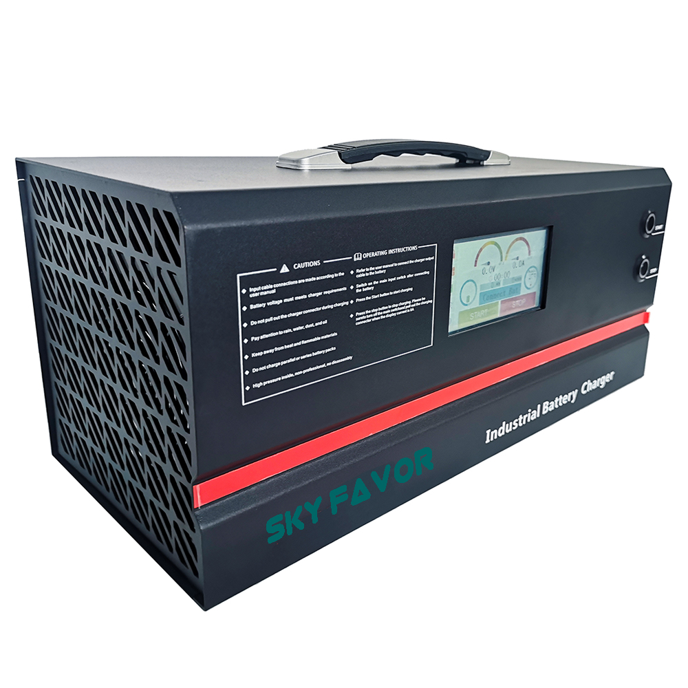 Custom 24V 100A Automatic Battery Charger Can Bus High Power 100A 24V Battery Pack Charger for Lifepo4 or LI-ION or Lead Acid