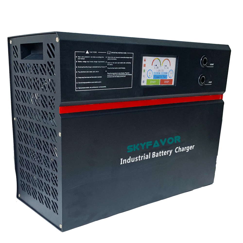 Newest High Power 48V Battery Charger 48V 100A Fast Automatic Display for Lithium Ion Lifepo4 Lead Acid Lipo Batteries DC Port