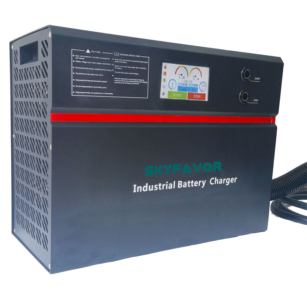 Newest High Power 48V Battery Charger 48V 100A Fast Automatic Display for Lithium Ion Lifepo4 Lead Acid Lipo Batteries DC Port