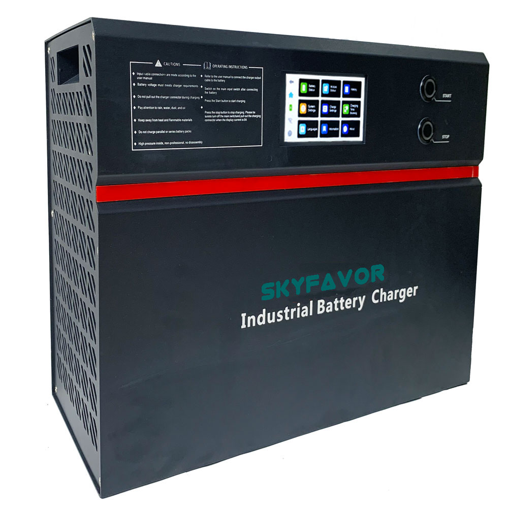 Newest High Power 48V Battery Charger 48V 100A Fast Automatic Display for Lithium Ion Lifepo4 Lead Acid Lipo Batteries DC Port