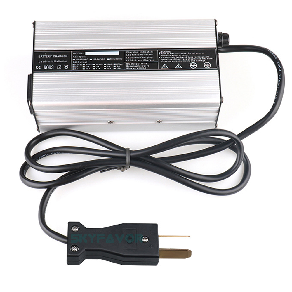 Custom Professional 48V 10A Lead Acid Battery Charger 58.8V 10A Golf Cart Charger for 48V yamaha Star Ez Go Club Car DS EZGO TXT