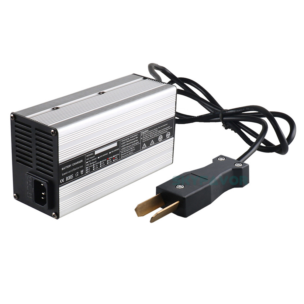 Intelligent 48V 6A Lithium Battery Cherger 54.6V 6A Golf Cart Charger Tour Bus 13S 48 Volt Li-ion Battery Charger with CE RHOS