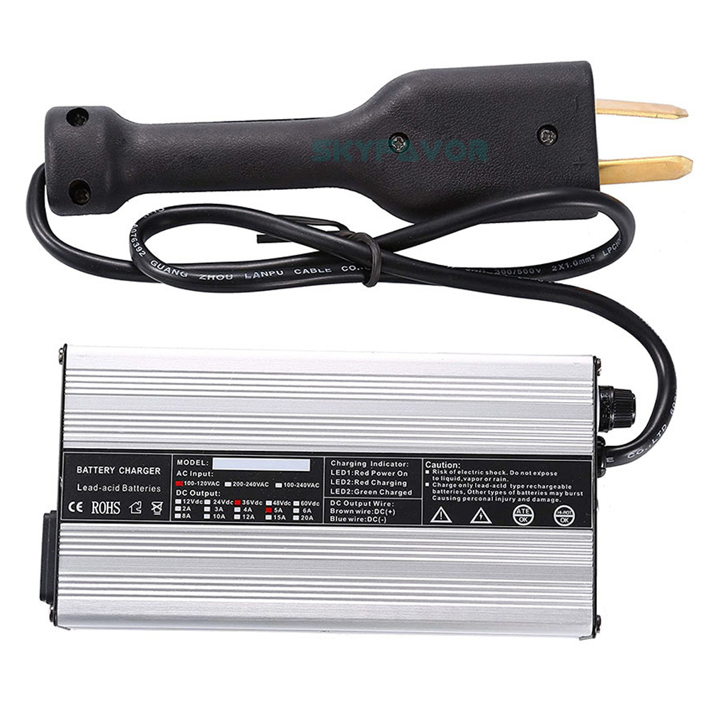 Golf Cart 36V 5A Lithium Battery Charger Output 42V Li-ion Battery Charger for Yamaha Ez Go Club Car DS EZgo TXT-One Golf Cart