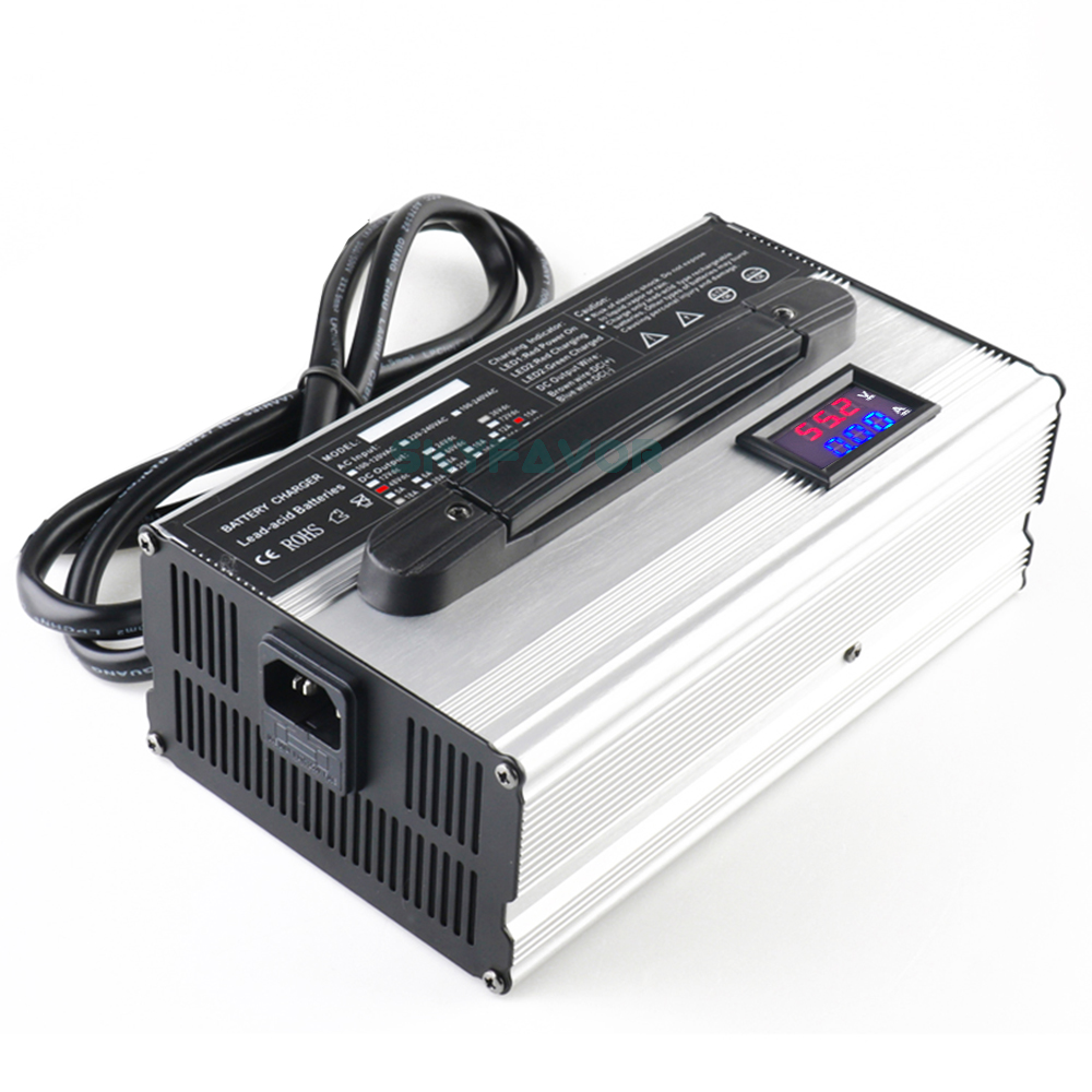 Smart Automatic 48V Golf Cart Charger 48V 15A Fast Lead Acid Battery Charger for 48 VOLT Ez Go Club Car DS EZGO TXT GOLF CART