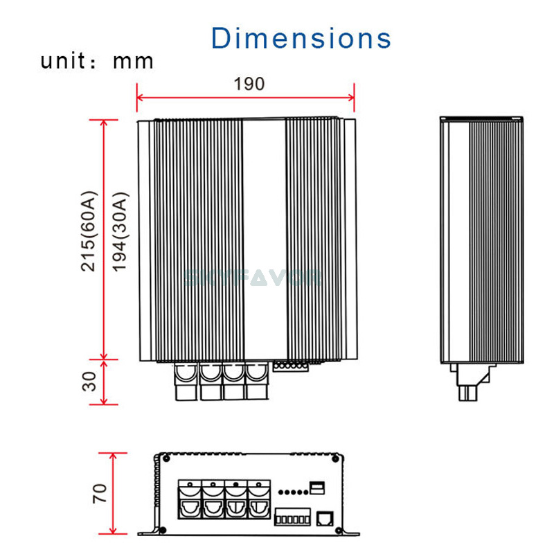 On Board 24V DC to DC Battery Charger 24V 45A Fast Dual Input  MPPT 30A Solar 4WD Camper Trailer Yacht RV Battery Charger