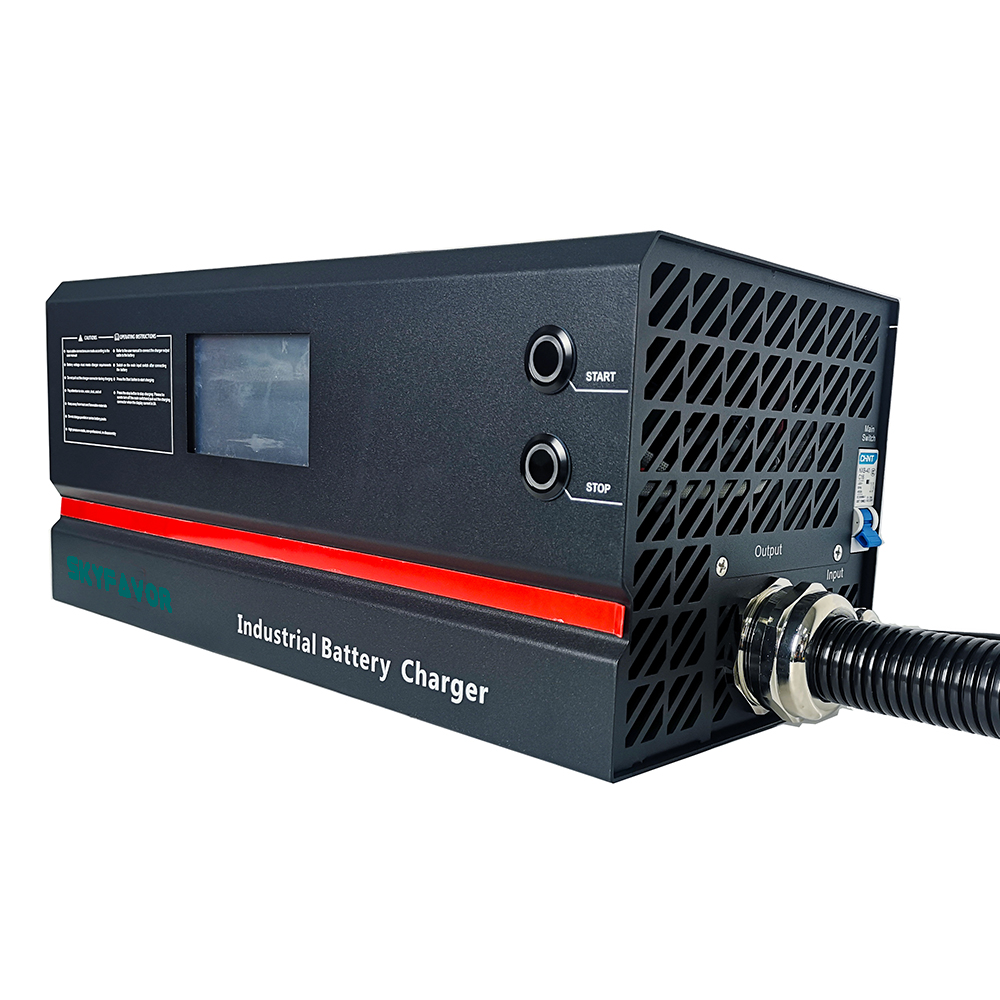 Professional Automatic 48V Forklift Battery Charger 48V 50A Fast Touch Screen Adjustable Battery Charger for Forklift Pallet agv