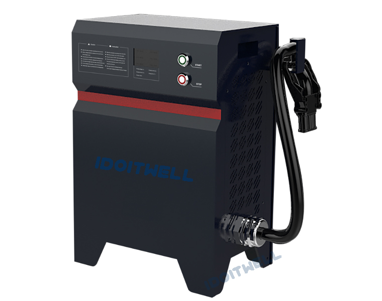Custom High Power PFC 60V Battery Charger 60V 90A LCD Display Automatic Can Bus Control Battery Charger Machine with PFC