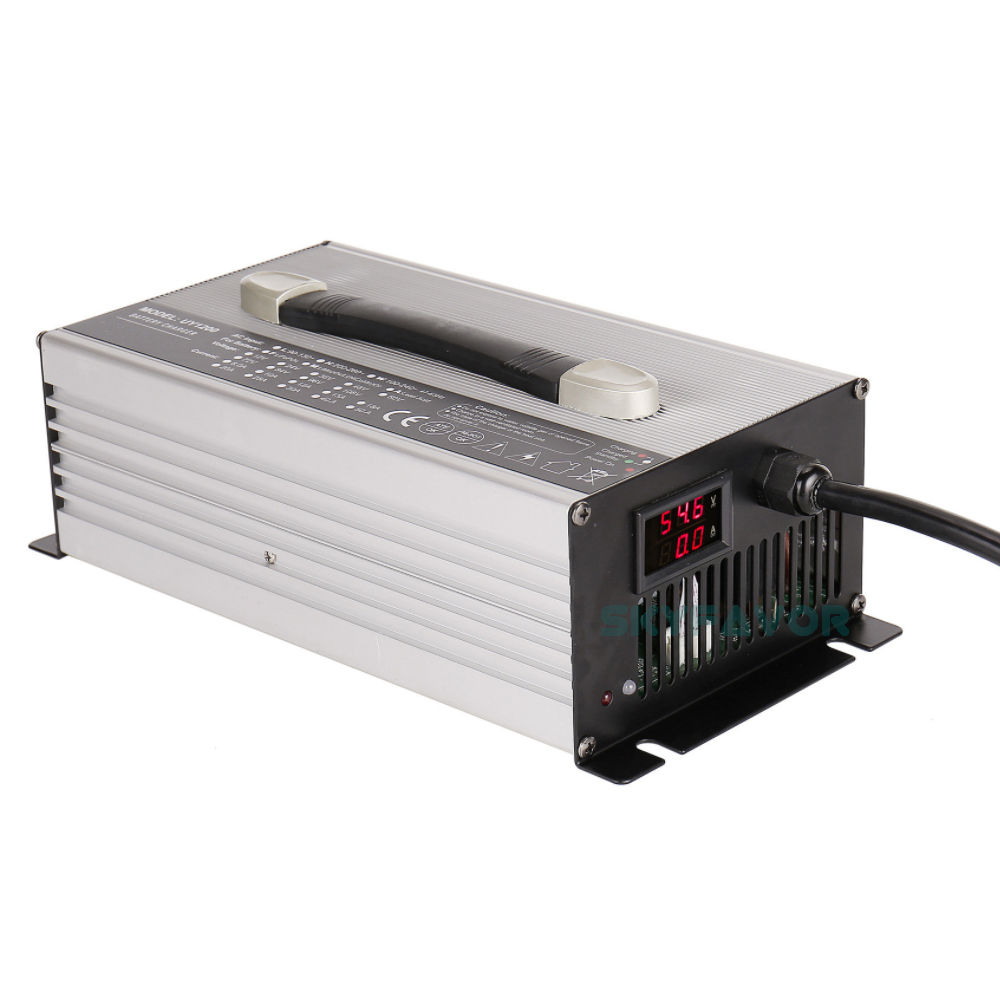 Professional Intelligent 12V 50a Battery Charger Fast Automatic 12 Volt Lifepo4 Battery Charger 50A Amp for 12v Lifepo4 Battery