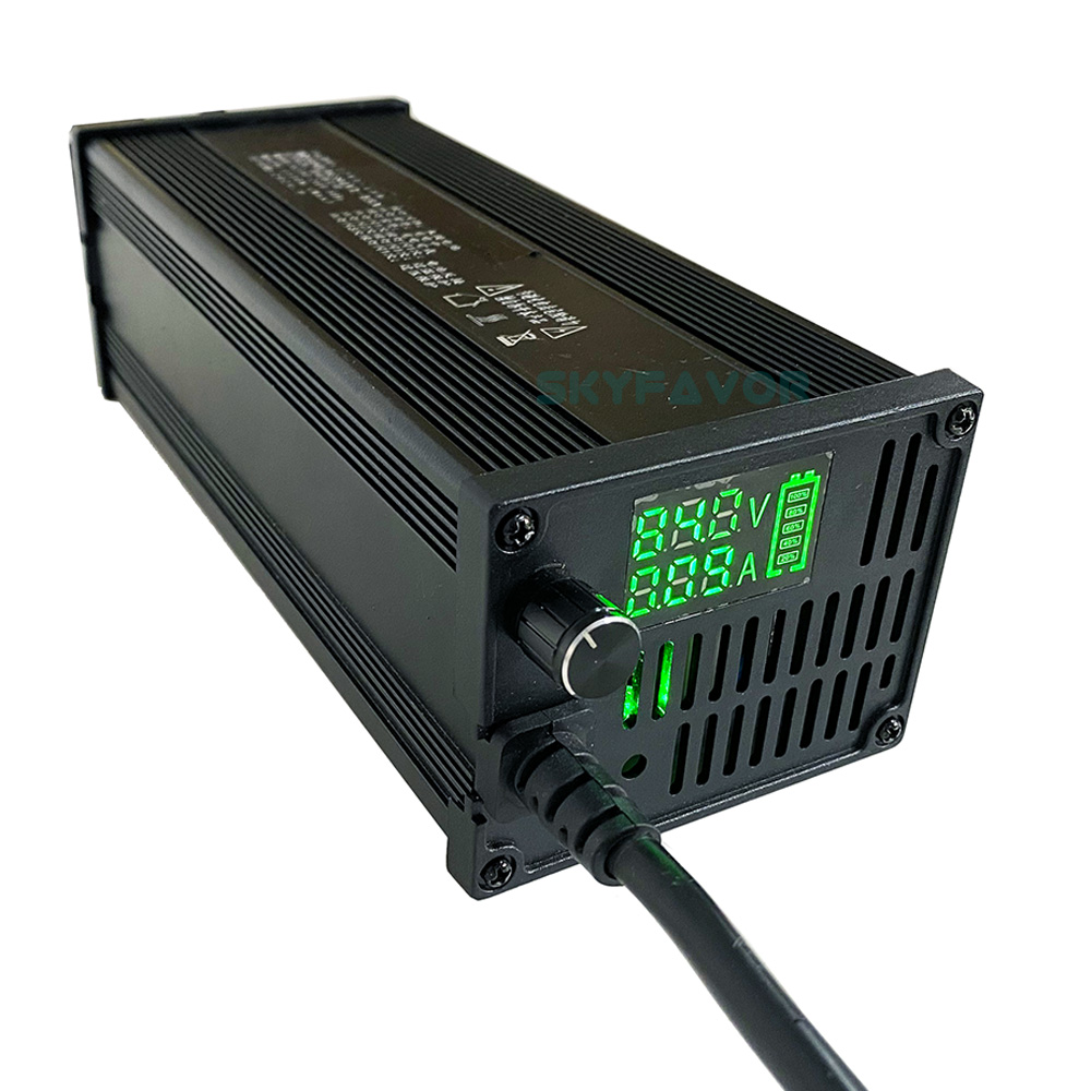 Custom High Power 60V Battery Charger 60V 30A Led Display Intelligent Automatic 60 Volt Batteries Charger for Power Battery Pack