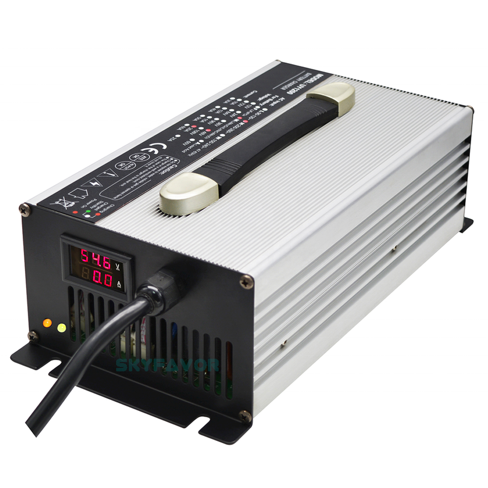 Customized 24V 45A Battery Pack Charger Aluminum case 24v Battery Charger for Lipo/LiMnO4 Lithium 8S Lifepo4 Lead Acid Battery