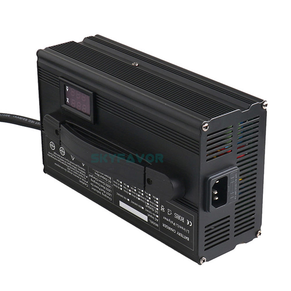 Custom 48V Lithium Battery Charger 48V 15A Led Display Smart Automatic 12S 50.4V or 13S 54.6V Lithium Li Ion Battery Chargers