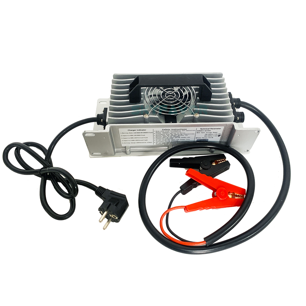 Custom Professional 48V Solar Battery Charger 48V 25A Outdoor IP65 Dustproof Waterproof Automatic Smart Power Battery Charger