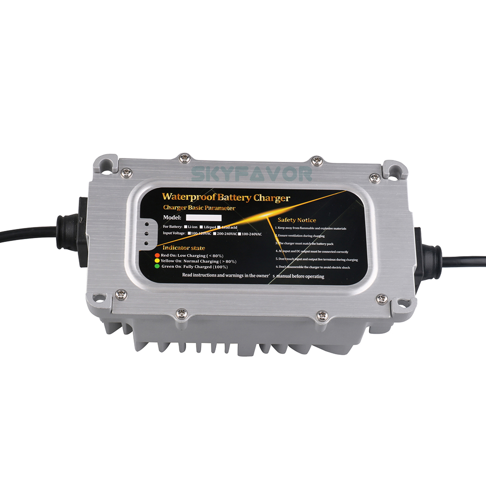 Waterproof Dustproof 48V Battery Charger 48V 5A IP67 Professional Customized Lithium Ion Lipo Lifepo4 Lead Acid Battery Chargers