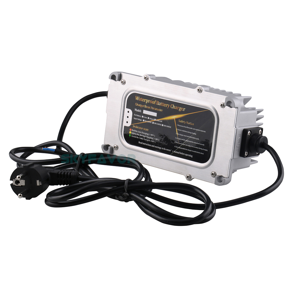 Waterproof Dustproof 48V Battery Charger 48V 5A IP67 Professional Customized Lithium Ion Lipo Lifepo4 Lead Acid Battery Chargers