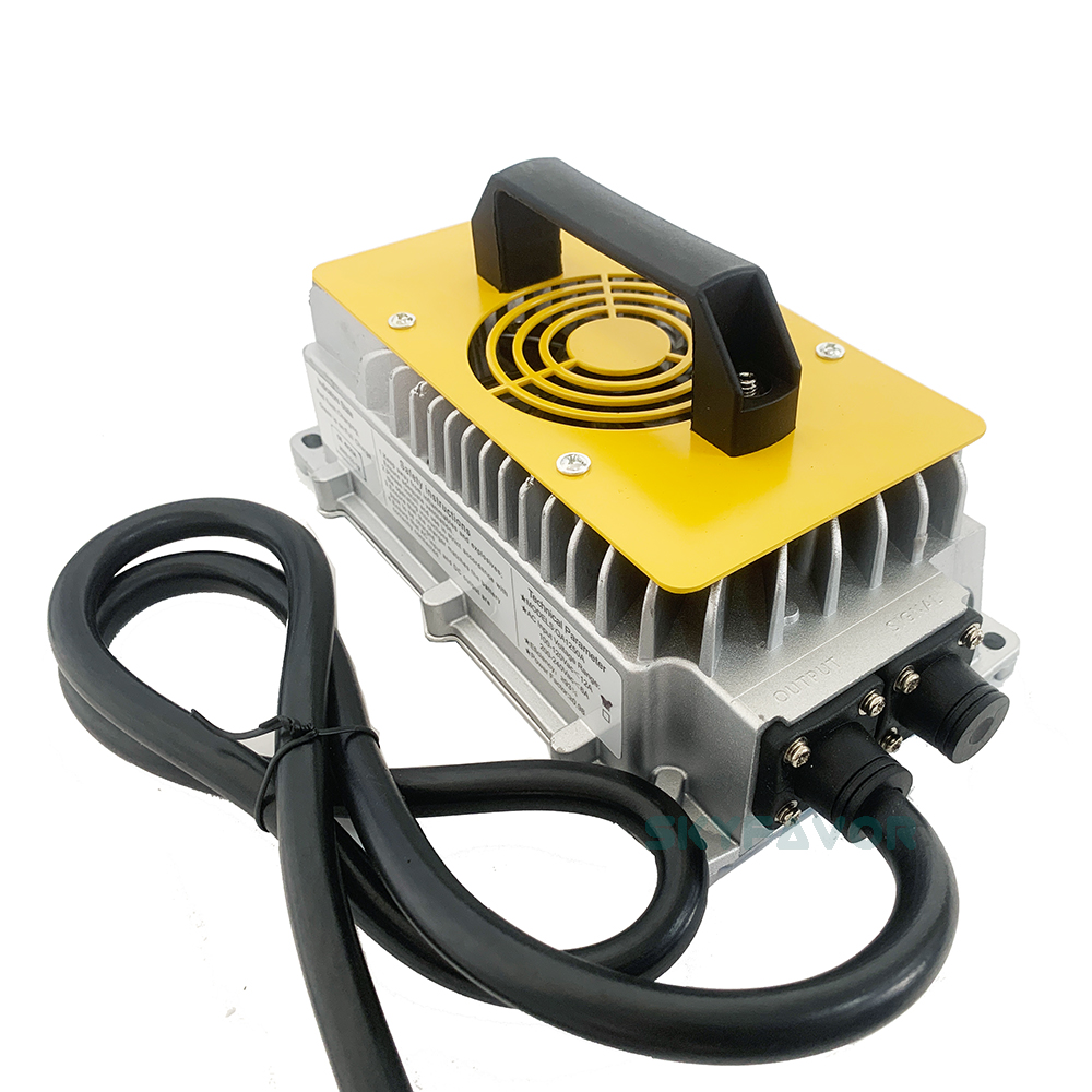 Custom Dustproof Waterproof 48V Battery Charger 48V 15A Automatic Smart Fast on Board Professional 48 Volt Golf Cart Charger