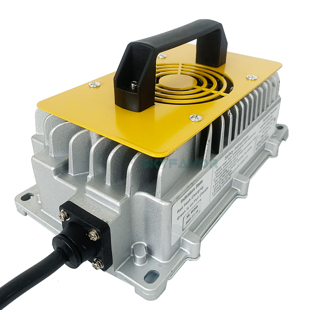 Custom Dustproof Waterproof 48V Battery Charger 48V 15A Automatic Smart Fast on Board Professional 48 Volt Golf Cart Charger