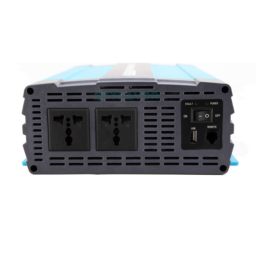 Custom 2000W Pure Sine Wave Power Inverter 12v 24v 48v DC to AC 110v 230v Professional Safety Inverter Converter with USB Port