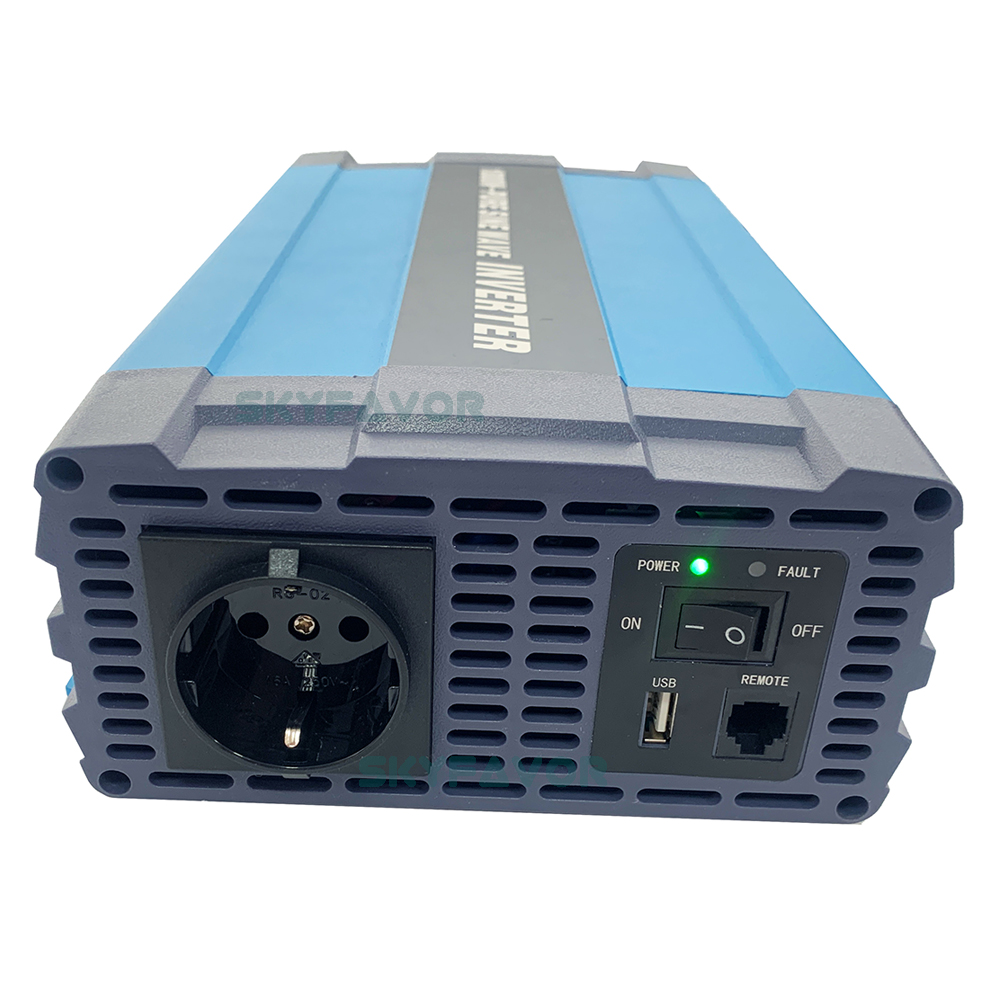Custom 2000W Pure Sine Wave Power Inverter 12v 24v 48v DC to AC 110v 230v Professional Safety Inverter Converter with USB Port