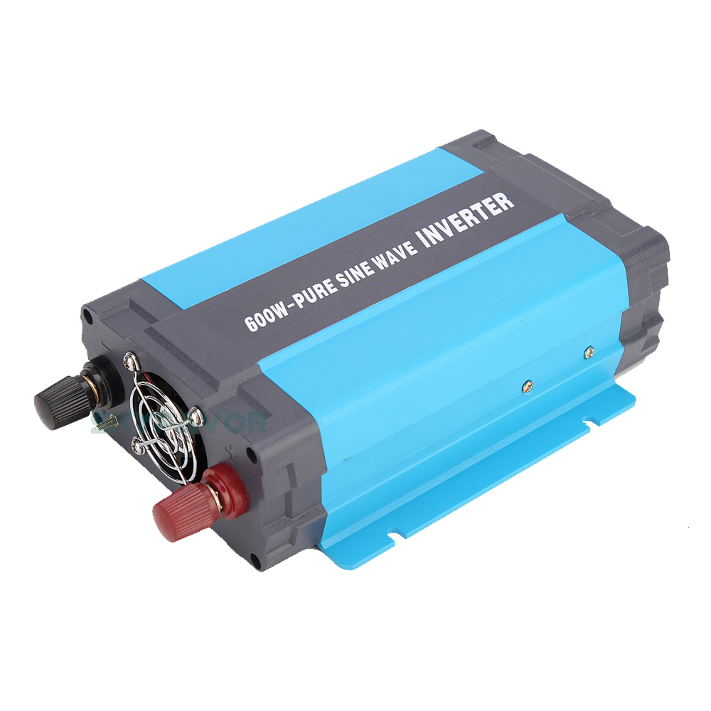 Professional 600W Pure Sine Inverter 12v 24v 48v DC to AC 110v 230v Pure Sine Wave Power Inverter for Solar Car Home Appliance