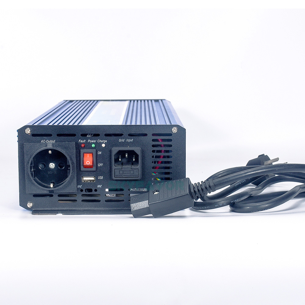 Professional 2000W off Grid Power Inverter 12V 24V DC to AC 110V 230V Pure Sine Wave Inverter with 12V 24V 10A Battery Charger