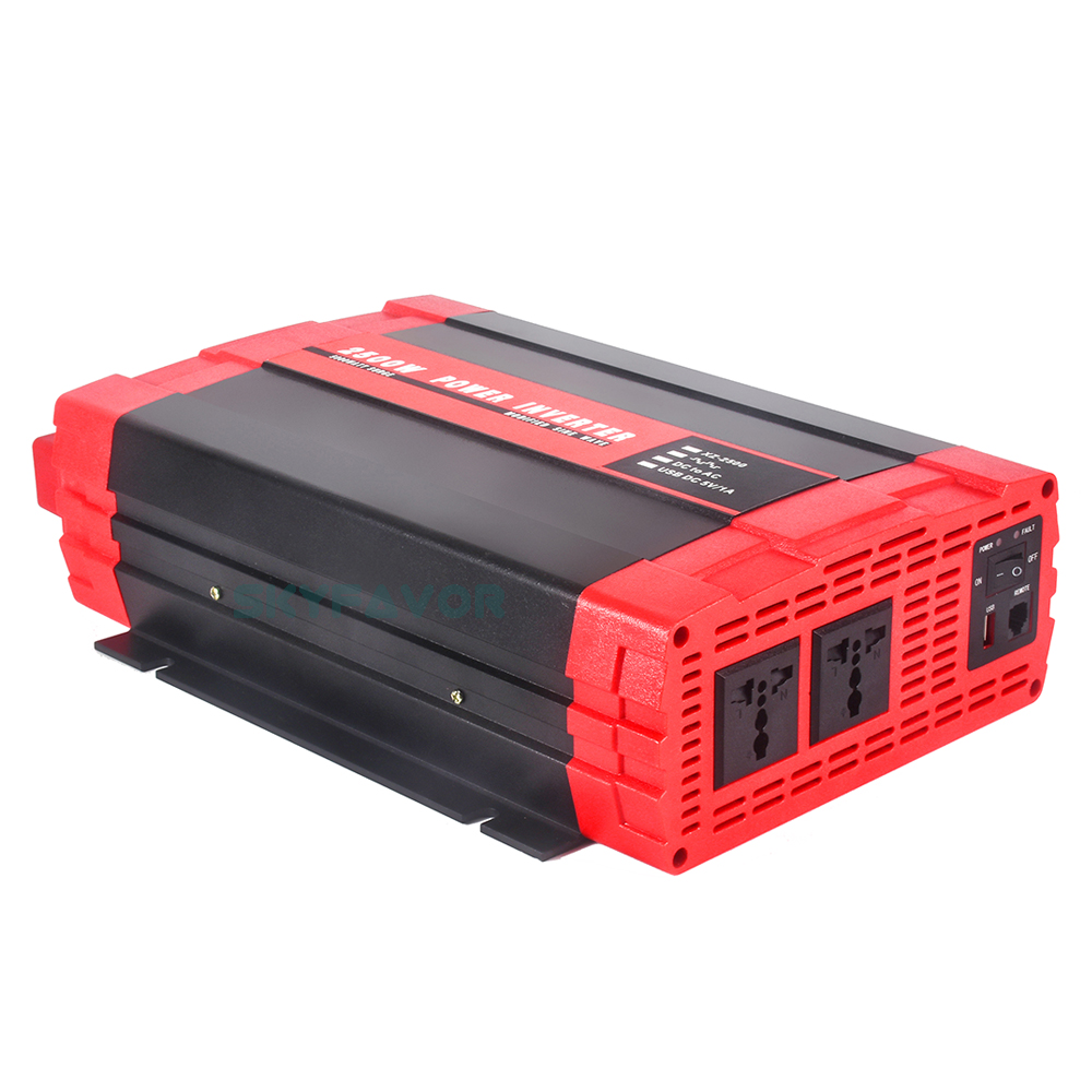 Hight Efficiency 2500W Modified Solar Power Inverter 12V 24V DC to AC 110V 230V Solar Home Car RV Appliance Power Inverter