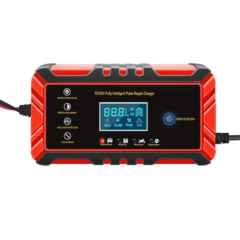 Smart 12V 24V Battery Charger 12V 24V 8A Universal Automatic Pulse Repair Lead Acid Battery Charger for Motorcycle Car Truck