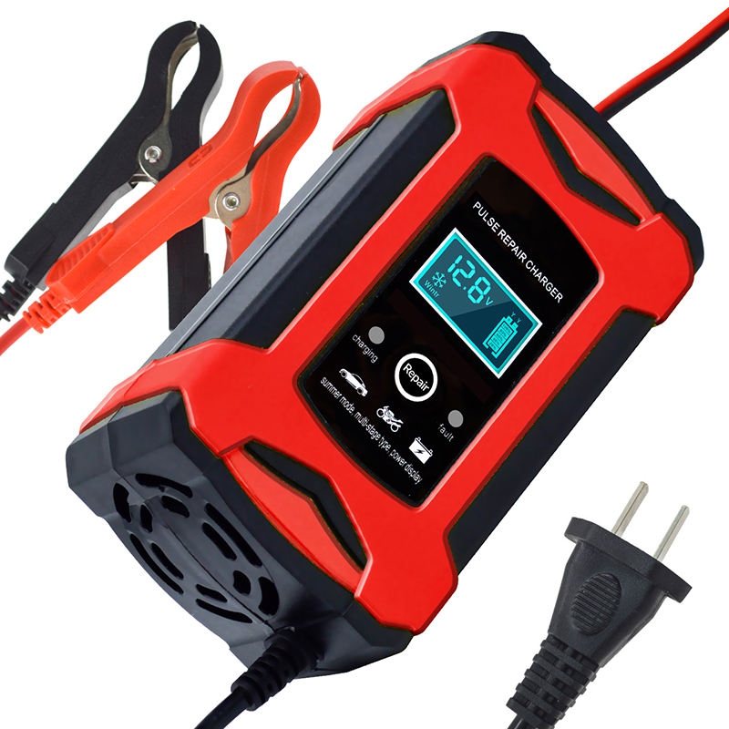 Trending Products 12V Lead Acid Battery Charger 12V 6A Automatic Pulse Repair Gel Agm Lead Acid Motorcycle Car Battery Charger