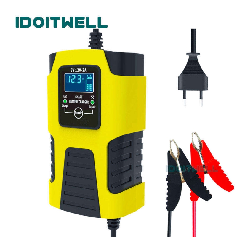 Universal Pulse Repair Car Battery Charger 6V 12V 2A - Automatic Lead Acid Charger for Motorcycle & Toy Car Battery Charger