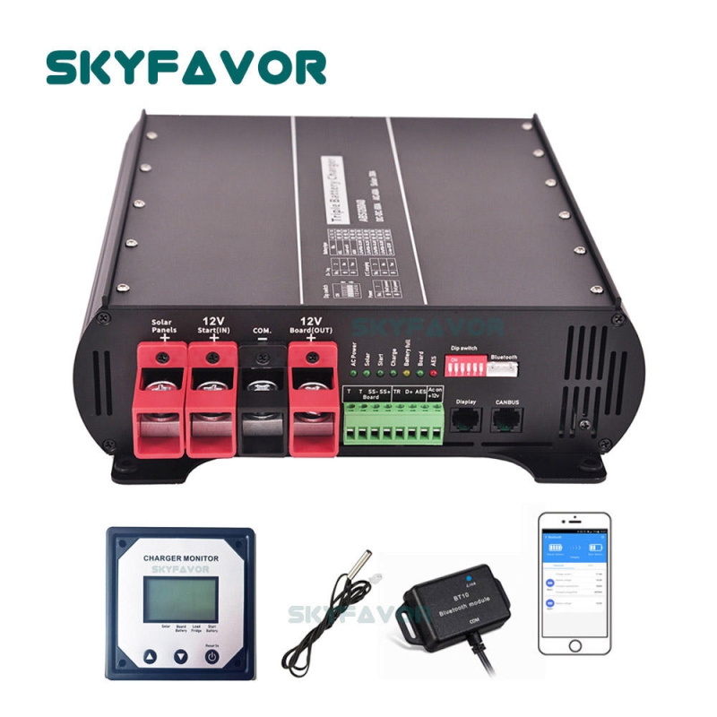 Trending 12V DC to DC Charger 12V 30A On-borad AC to DC 12V 20A Battery Charger and Solar MPPT Charger 20A for RV Ccmper Yacht